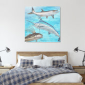Toile Poisson à sel de trophée Tarpon Roosterfish Marlin (Insitu(Chambre))