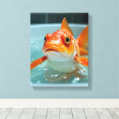 Toile Poisson amusant dans le bain (Insitu (Plancher de Bois))