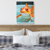 Toile Poisson amusant dans le bain (Insitu(Chambre))
