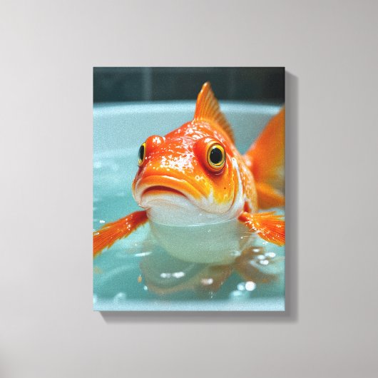 Toile Poisson amusant dans le bain (Recto)
