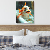 Toile Poisson amusant dans le bain (Insitu(Chambre))