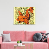 Toile Poisson Antique Carrelage Ancien art (Insitu(Salon))