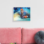 Toile Poisson-clown rose et anémone de mer (Insitu(Salon))