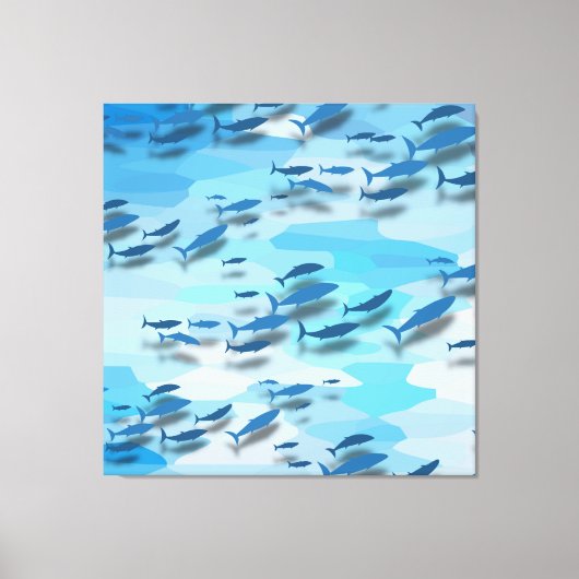 Toile Poisson coloré (Recto)