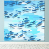 Toile Poisson coloré (Insitu (Plancher de Bois))