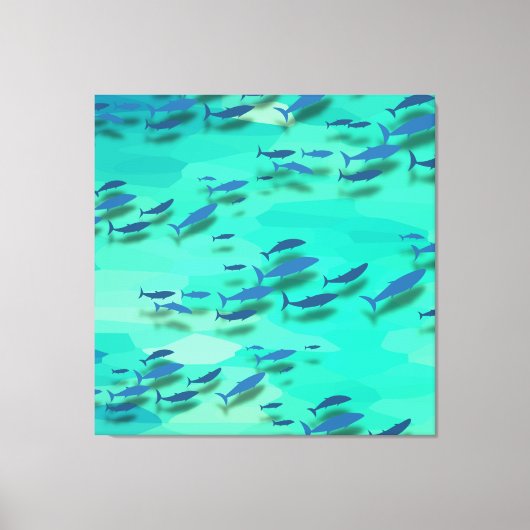 Toile Poisson coloré (Recto)