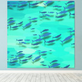 Toile Poisson coloré (Insitu (Plancher de Bois))
