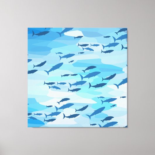 Toile Poisson coloré (Recto)