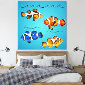 Toile Poisson coloré (Insitu(Chambre))