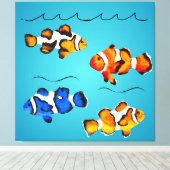 Toile Poisson coloré (Insitu (Plancher de Bois))