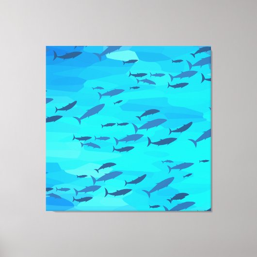 Toile Poisson coloré (Recto)