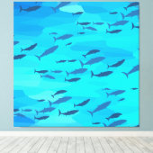 Toile Poisson coloré (Insitu (Plancher de Bois))
