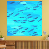 Toile Poisson coloré (Insitu(Salon))