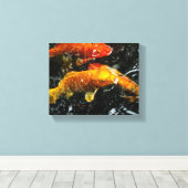 Toile Poisson coloré Koi | Chengdu (Insitu (Plancher de Bois))