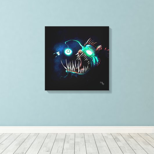 Toile Poisson de fond marin (Insitu (Plancher de Bois))