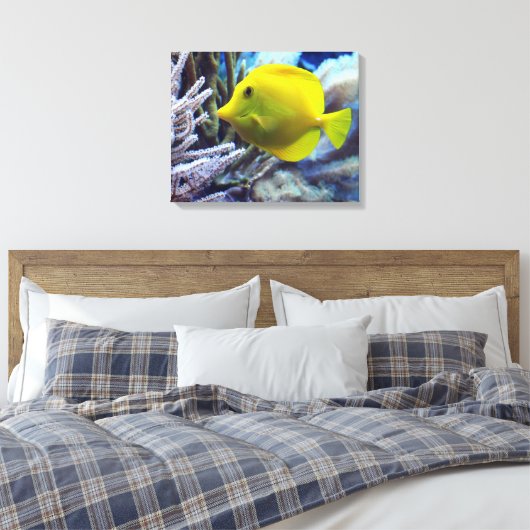 Toile Poisson de Tang Jaune (Insitu(Chambre))