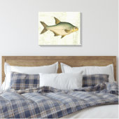Toile Poisson d'eau douce sur la carte (Insitu(Chambre))