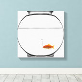 Toile Poisson d'or dans un bol (Insitu (Plancher de Bois))
