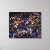 TOILE POISSON KOI EN FLEURS (Recto)