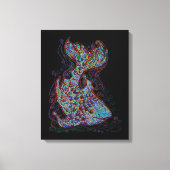 Toile Poisson néon (Recto)