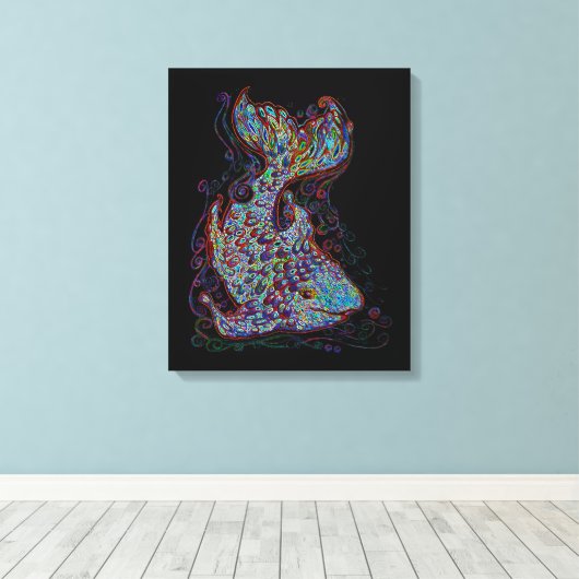 Toile Poisson néon (Insitu (Plancher de Bois))