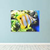 Toile Poisson papillon animal (Insitu (Plancher de Bois))