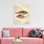 Toile Poisson Perche rouge Art pêcheur (Insitu(Salon))