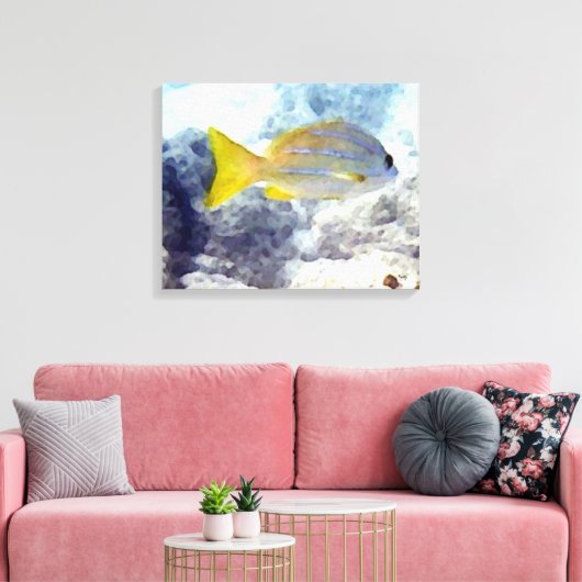 Toile Poisson sous-marin (Insitu(Salon))