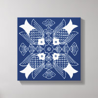 Poisson sous-marin avec Arrière - plan bleu