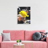 Toile Poisson tangue jaune (Insitu(Salon))
