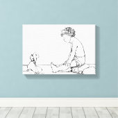 Toile Poisson tête poupée (Insitu (Plancher de Bois))