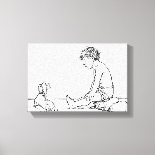 Toile Poisson tête poupée (Recto)