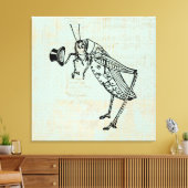 Toile Poisson vintage (Insitu(Salon))