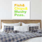 Toile Poissons & Chips & Pois Musqués. (Insitu(Chambre))