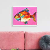 Toile Poissons colorés (Insitu(Salon))