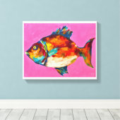 Toile Poissons colorés (Insitu (Plancher de Bois))