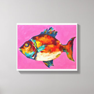 Toile Poissons colorés