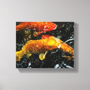 Toile Poissons colorés de Koi Chengdu