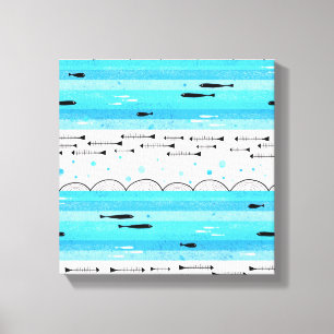 Toile Poissons en mer