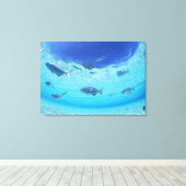 Toile Poissons en mer 3 (Insitu (Plancher de Bois))