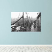 Toile Poissons, Grimsby, début du 20e siècle (Insitu (Plancher de Bois))