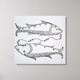 Toile Poissons (les poissons) une illustration du 'poèt