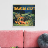 Toile Poitrine au trésor (version terrain) Étiquette ora (Insitu(Salon))
