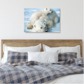 Toile Polaire_Ours_avec_Cub (Insitu(Chambre))