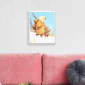 Toile Polar Bear & Inuit Child Winter Nursery Poster (Insitu(Salon))