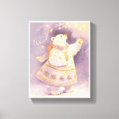 Toile Polar Bear Winter Magic | Whimsical Nursery Art (Recto)