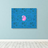 Toile police, art, magenta, symbole, cercle, motif, logo (Insitu (Plancher de Bois))