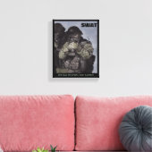 Toile Police de l'équipe SWAT Imprimer Aquarelle origina (Insitu(Salon))