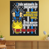 Toile Police Trojan Warrior Je Suis La Tempête (Insitu(Salon))