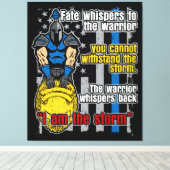 Toile Police Trojan Warrior Je Suis La Tempête (Insitu (Plancher de Bois))